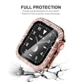 thumbnail image 3 of Étui Rigide en PC avec Protecteur d'Écran en Verre Trempé pour Apple Watch SE, Étui de Protection Intégrale pour iWatch 42 mm, Protecteur Bling à Diamants Compatible avec Séries 3 2/1 42 mm, 3 of 6