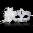 thumbnail image 1 of Halloween Half Face Feather Mask Mask Masquerade Fancy Ball Princess Mask Masquerade Masks, 1 of 1