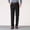 01 Black, variant on Weiqiqre Mens Dress Pants Corduroy Solid Color Slim Fit Pant Stretchy Casual Straight Suit Button Pants with Pocket,Size 6XL