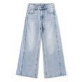 thumbnail image 1 of KIDSCOOL SPACE Girls Flare Jeans,Little Big Girl Bell Bottom Summer Denim Pants,5-6 Years, 1 of 7