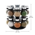 thumbnail image 4 of Kamenstein 5123721 Ellington 16-Jar Revolving Countertop Spice Rack Organizer with Free Spice Refills for 5 Years, 4 of 5