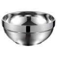 thumbnail image 1 of Luckyn Double Layer Insulation Stainless Steel Bowls Salad Bowl Mixing Prep Bowl Deep Dish Tableware Silver, 1 of 7