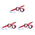 thumbnail image 2 of bedienty Plastic Children Face Guard Portable Adjustable Outside Sport Underwater Diving Freediving Swimming Pool Facial Shield Red 3Set, 2 of 6