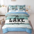 thumbnail image 1 of YST Vintage Lake House Comforter Set with Sheets, 7-Piece, Rustic Old Barn Door, Full, 1 of 5