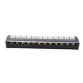 thumbnail image 2 of 100A Terminal Strip Dual Row Large Current Wire Barrier Block Terminal Strip with Transparent Cover, PC Shell, Slot andScrewdrivers Applicable, Wide Application, 2 of 8