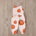 thumbnail image 4 of EGNMCR Girls' Jumpsuits & Rompers Toddler Baby Girl Jumpsuits Printing Strap Romper Pants With Pockets Kid Rompers, 4 of 9