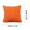 thumbnail image 1 of Yhmxh Pillow Covers Throw Pillow Covers Pillow Protector Weaving Snowflake Velvet Solid Color Pillow Office Sofa Lumbar Support Pillow Bedside Support Pillowcase Cushion Cushion Cover, 1 of 7