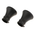 thumbnail image 1 of Langgg 2Pcs Curtain Rod Ends Drapery Pole Head for Dia. 28mm Rod Horn#Black, 1 of 7