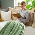 thumbnail image 3 of Fankiway 120*200Cm Super Soft Warm Solid Warm Micro Plush Fleece Blanket Throw Rug Sofa Bedding Blanket Throws for Sofa Soft Blankets and Throws Clearance, 3 of 4