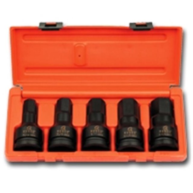 Ensemble d'Impact Hexagonal SAE de 5 Pcs, Entraînement de 4506,75 Po