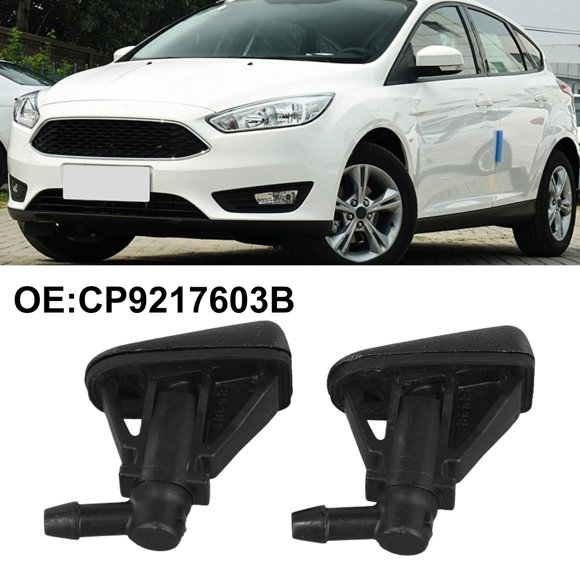 Windshield Washer Nozzle 2pcs Black Nozzle Plastic 2012-2017 CP9Z-17603-B For Focus Front Windshield High Quality