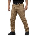 thumbnail image 1 of EGNMCR Men's Lightweight Pants, Cargo Pants Men, Linen Pants Men Mens Fashion Solid Multiple Pockets Multi Multifunctional Work Trousers Pants Men Polyester Pants, 1 of 6