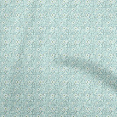 oneOone Viscose Chiffon Teal Green Fabric Kids Flowers Sewing Craft Projects Fabric Prints By Yard 42 Inch Wide