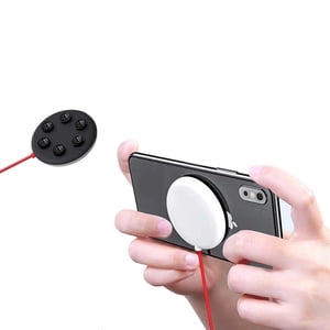 Portatif 10W Chargeur sans fil Qi pour la coupe d'aspiration sans fil pour iPhone, Samsung, Android - noir
