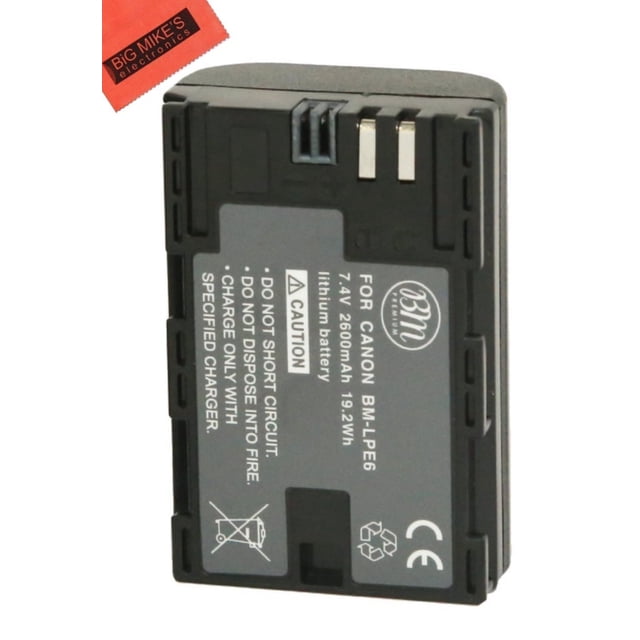 BM Premium LP-E6, LP-E6N Batterie pour Certains Appareils Photo Reflex Numériques Canon