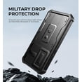 thumbnail image 2 of Dexnor for Samsung Galaxy A35 5G Case, [2 Front Frame] [Bulit-in Slide Camera Cover & Kickstand] Heavy Duty Military Grade Protection Shockproof Phone Case with Screen Protector, 6.6 inch Black, 2 of 7