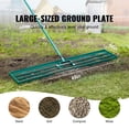 thumbnail image 2 of KFFKFF Grass Evening Tool, 48"x10" Garden Smoothing Implement, Robust Yard Equalizer with 78" Metal Prolonged Grip, Landscape Evening Rake Ideal for Backyard, Golf Greens, Homestead, 2 of 9