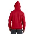 thumbnail image 2 of Hanes Chandail à Capuchon en Molleton ComfortBlend EcoSmart pour Hommes, 3TG, Rouge Foncé, 2 of 3