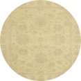 thumbnail image 1 of Ahgly Company Indoor Round Abstract Mustard Yellow Oriental Area Rugs, 8' Round, 1 of 6