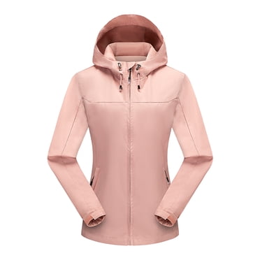 Pisexur Women's Zip Up Jackets Waterproof Ski Jacket Winter Coat Windbreaker Fleece Inner Detachable Hood Snow Hiking Outdoor Mountain Snow Coat