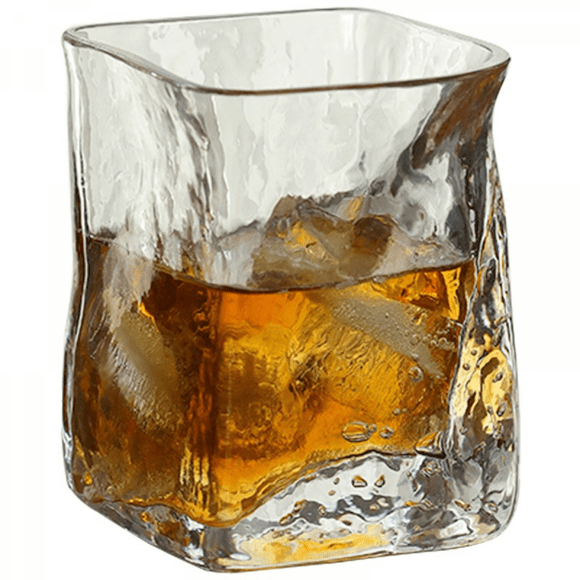 YSTINNG Crystal Whiskey Glasses, Rocks Glasses in Satin-Lined Gift Box - Old Fashioned Lowball Bar Tumblers for Drinking Bourbon, Scotch Whisky A311-001