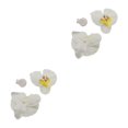 thumbnail image 2 of Decodeary 50piece Réaliste Apparence Orchidée Artificielle Têtes avec et Longue Durée Laiteux Blanc 2Set, 2 of 6