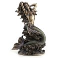 thumbnail image 1 of JFSM INC Large Beautiful Mermaid Sitting on Rock Statue Sculpture Figurine, 1 of 4