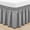 Gris, variante sur POINTERTECK Jupe de Lit Grise à Volants Format Très Grand Volant Anti-Poussière pour Lit Très Grand avec Retombée de 15” Microfibre Douce et Unie Style Classique California Très Grand Jupes de Lit Gris Argenté