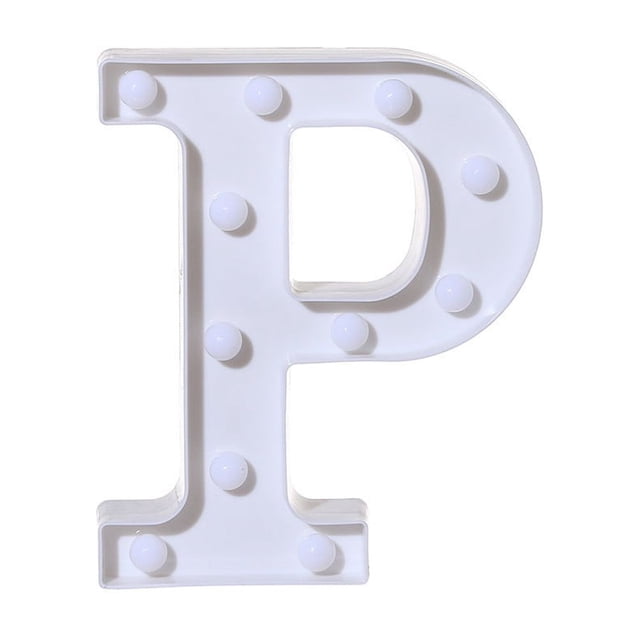 zanvin Alphabet LED Letter Lights Light Up White Plastic Letters Standing Hanging A-M &