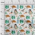 thumbnail image 2 of oneOone Polyester Spandex Green Fabric Earth Sewing Craft Projects Fabric Prints By Yard 56 Inch Wide, 2 of 4