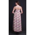 thumbnail image 4 of Bimba Robe Longue Chic Imprimée Teinture sur Nœuds pour Femmes, Style Bohème, Maxi d'Été, Tenue de Plage - Petit, 4 of 6