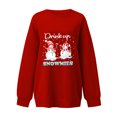 thumbnail image 5 of 2023 Chandails de Noël pour Femmes en Liquidation Mode Manches Longues Col Rond Imprimé de Noël Hauts Amples Blouse Chandails, 5 of 5