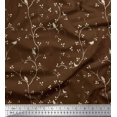 thumbnail image 1 of Soimoi polyester Crepe Fabric Branches,Leaves & Bird Print Fabric by Yard 52 Inch Wide, 1 of 3