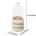 thumbnail image 2 of 360- Rotating Vanity Organizer Clear Cosmetic Storage Makeup Brush Holder Stylish Bathroom Countertop Display, 2 of 6