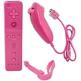thumbnail image 2 of Remote Controller for Wii Nintendo,Wii Remote and Nunchuck Controllers with Silicon Case for Wii and Wii U（Pink）, 2 of 6