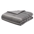 thumbnail image 2 of HomeTrends Riva Grey Jacquard Stripe 3 Piece Comforter Set, 2 of 4