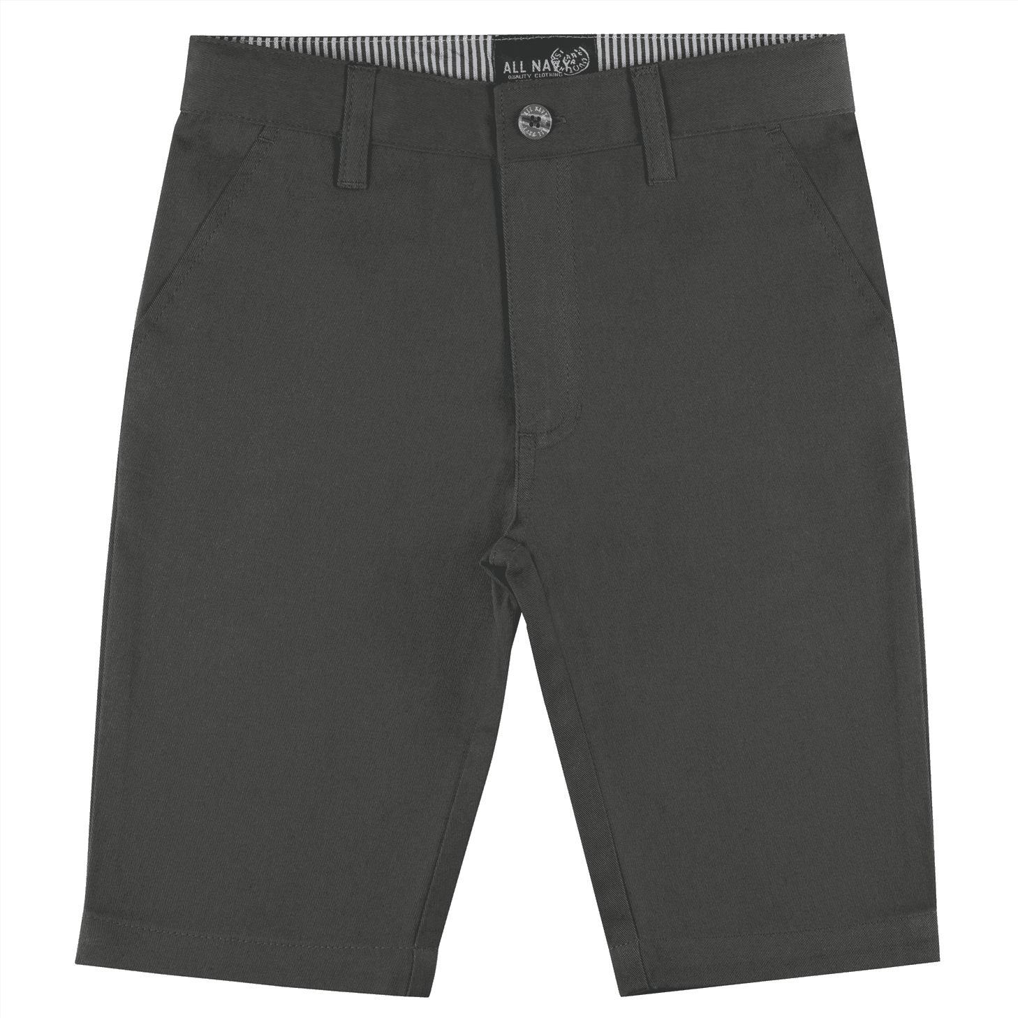 Buyless Fashion Shorts Garçon Pantalon devant Plat Coton Décontracté Coupe Droite