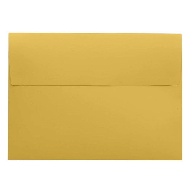 Darling Souvenir Self-Adhesive Invitation Envelopes, Straight-Flap, A6, Yellow-Beige, 24 Count