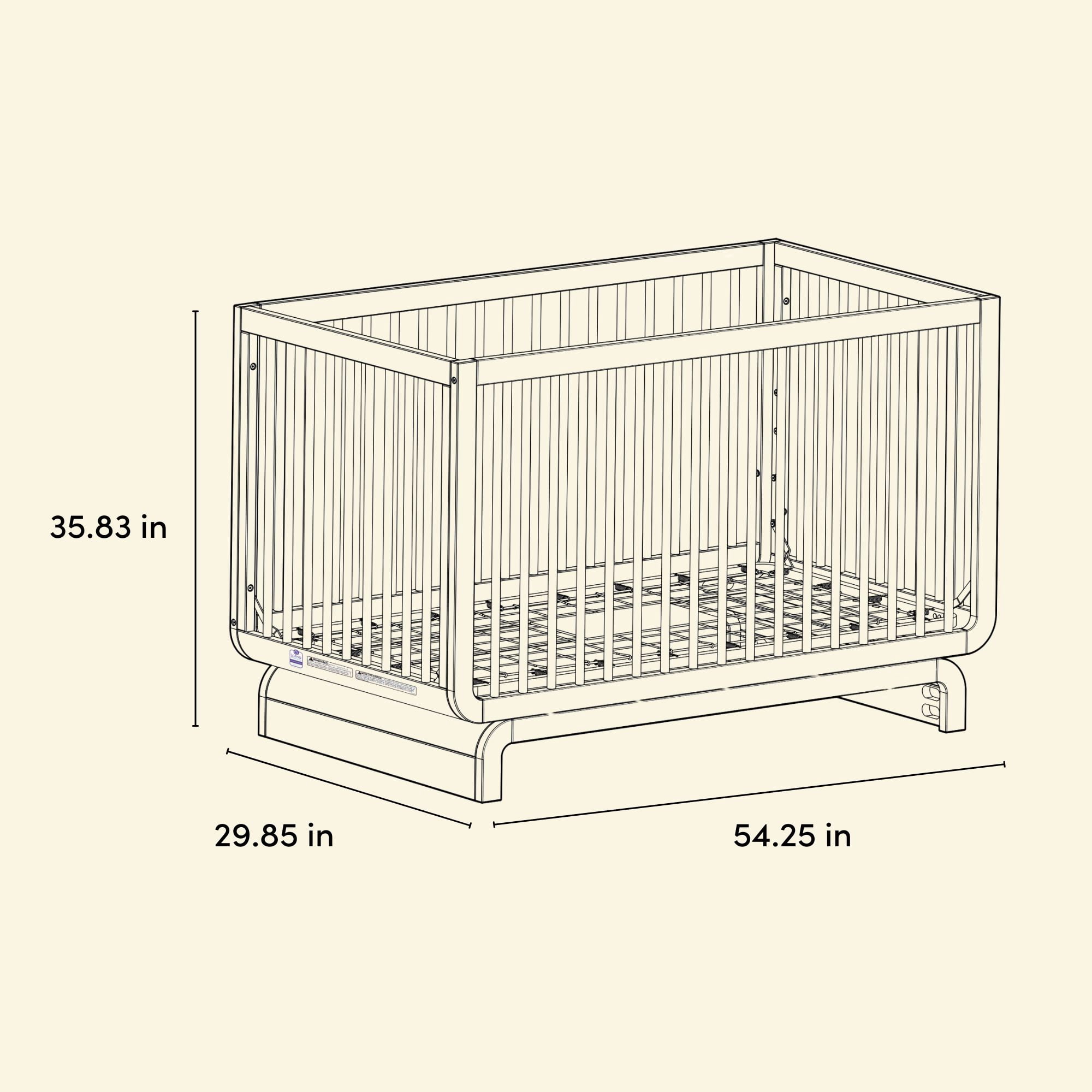 Lit de Bébé 5-en-1 Santorini de Storkcraft