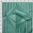 thumbnail image 4 of oneOone Viscose Chiffon Teal Green Fabric Geometric Diamond With Stripes Craft Projects Decor Fabric Printed By The Yard 42 Inch Wide, 4 of 4