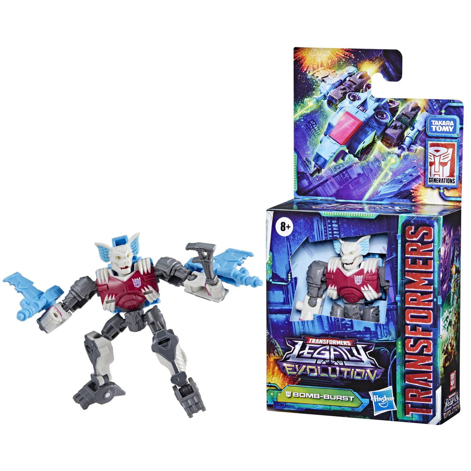 Transformers Generations Legacy Evolution, figurine à conversion Bomb-Burst classe Origine de 8,5 cm