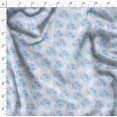 thumbnail image 4 of Soimoi Blue Poly Georgette Fabric Rose Floral Print Fabric by the Yard 42 Inch Wide, 4 of 6