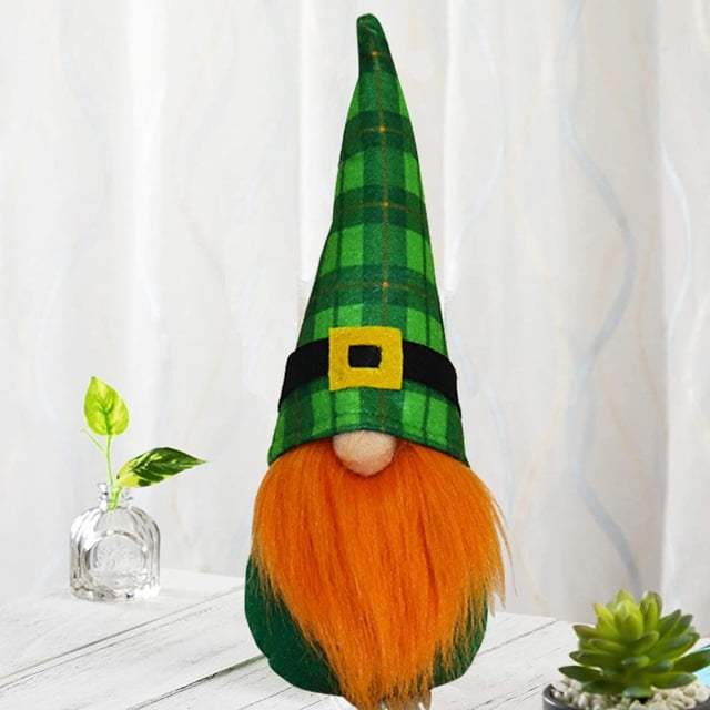 Danhjin Doll St. Patrick's Day Decorations Irish Day Doll Rudolph Goblin Gnomes Handmade Gift Decorations Table Decor