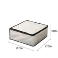thumbnail image 3 of Folding Plastic Storage Box - Large Capacity Odorless Moistureproof Under Bed Organizer for Blankets, Pillows, Coats, Toys - Clear Translucent EVA Foldable Container - Set of 1, 3 of 8