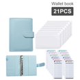 thumbnail image 2 of PU Leather Notebook Binder  Refillable 6 Ring Binder For A6 Filler Paper  Loose Leaf Personal Planner Binder Cover With Cash Envelopes, 2 of 6