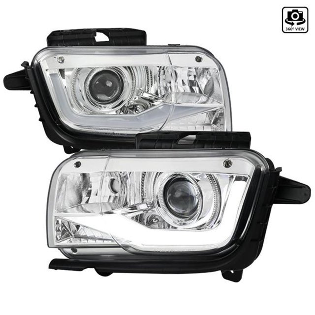 Spec D Tuning LHP-CMR10-TM Projector Head-Light for 2010-2013 Chevrolet Camaro - Chrome