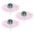 thumbnail image 1 of 3 Sets Floral Bouquet Handle Bride Handheld Bouquet Holder Wedding Accessory with Lace, 1 of 9