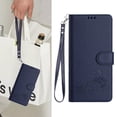 thumbnail image 4 of iPhone 14 Plus Case ,Cat PU Leather Crossbody Lanyard Strap RFID Magnetic Wallet Compatible with iPhone 14 Plus Cover, 4 of 5