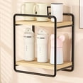 thumbnail image 1 of EGNMCR Closet Organizers and Storage, Organization and Storage Cup Wall Mounted No Punch Storage Rack Sundry Storage Cabinet Wall Shelves Bathroom Wall Mounted Storage Racks Iron Wall Mounted Shelf, 1 of 6