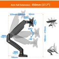 thumbnail image 4 of Bras de Montage de Bureau pour Moniteur LCD LED Simple, Support de Moniteur - Support de Moniteur à Ressort à Gaz Entièrement Ajustable Convenant à la Plupart des Moniteurs de 17 Pouces-32 Pouces, 75 x 75 et 100 x 100 VESA, 4 of 6